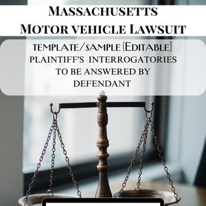 Template/Sample-Plaintiff&#39;s Interrogatories to Defendant (Car Accident) (MA)