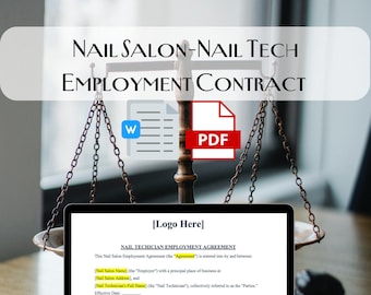 Template: Nail Tech-Nail Salon Employment Contract w/ Non-Compete Clause