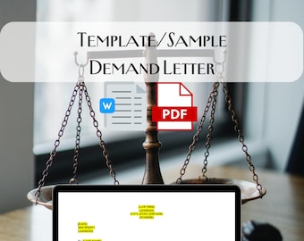 Plantilla/muestra de carta de demanda