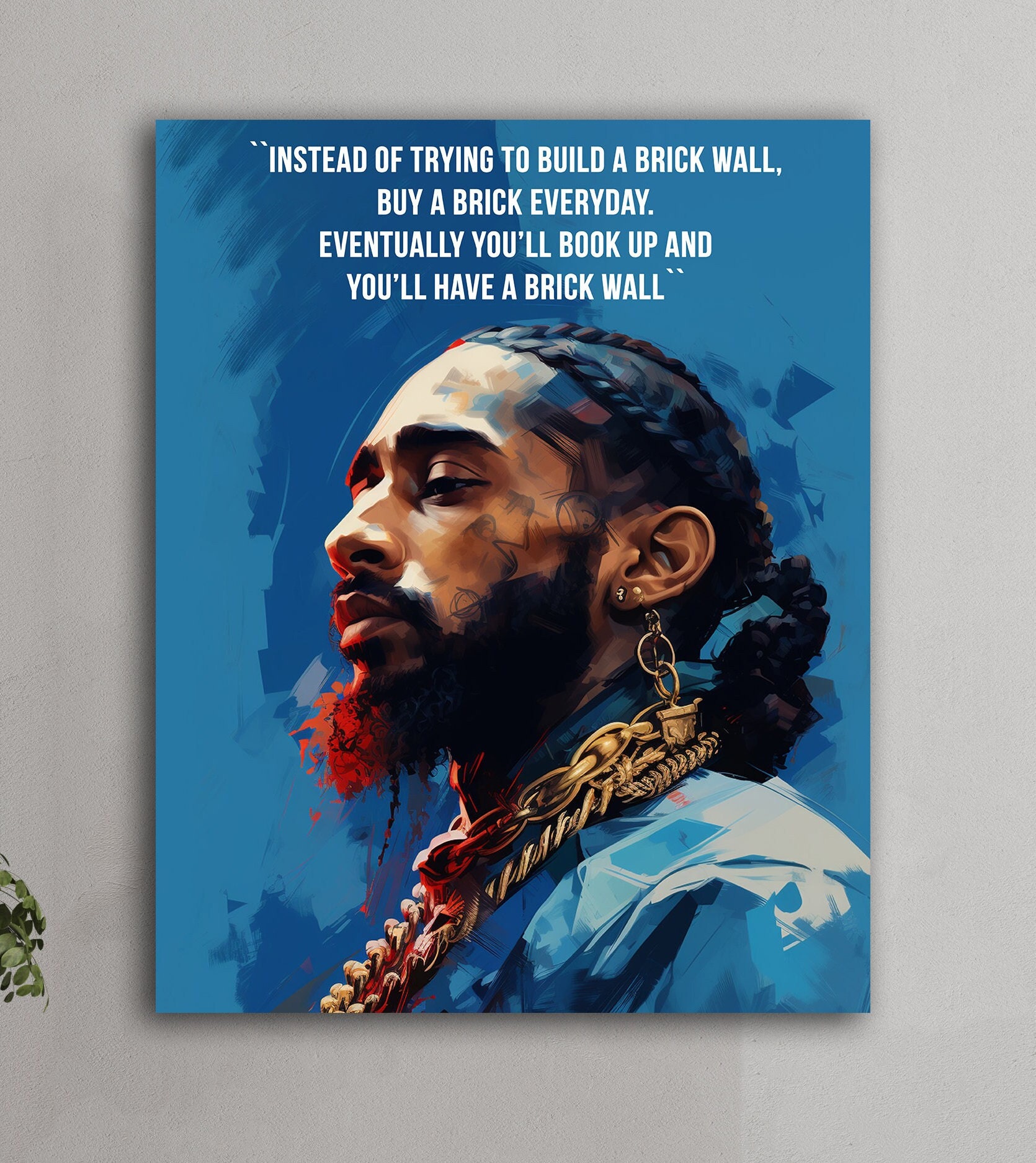 Nipsey Hussle Laker's Jersey Poster - 36 In x 24 In - Special Order
