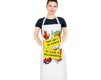 Funny Apron - Super Hero - Gift for Mom - Gift for Cooks - Gift for Her -