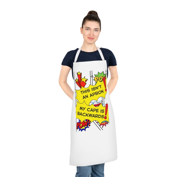 Funny Apron - Super Hero - Gift for Mom - Gift for Cooks - Gift for Her -