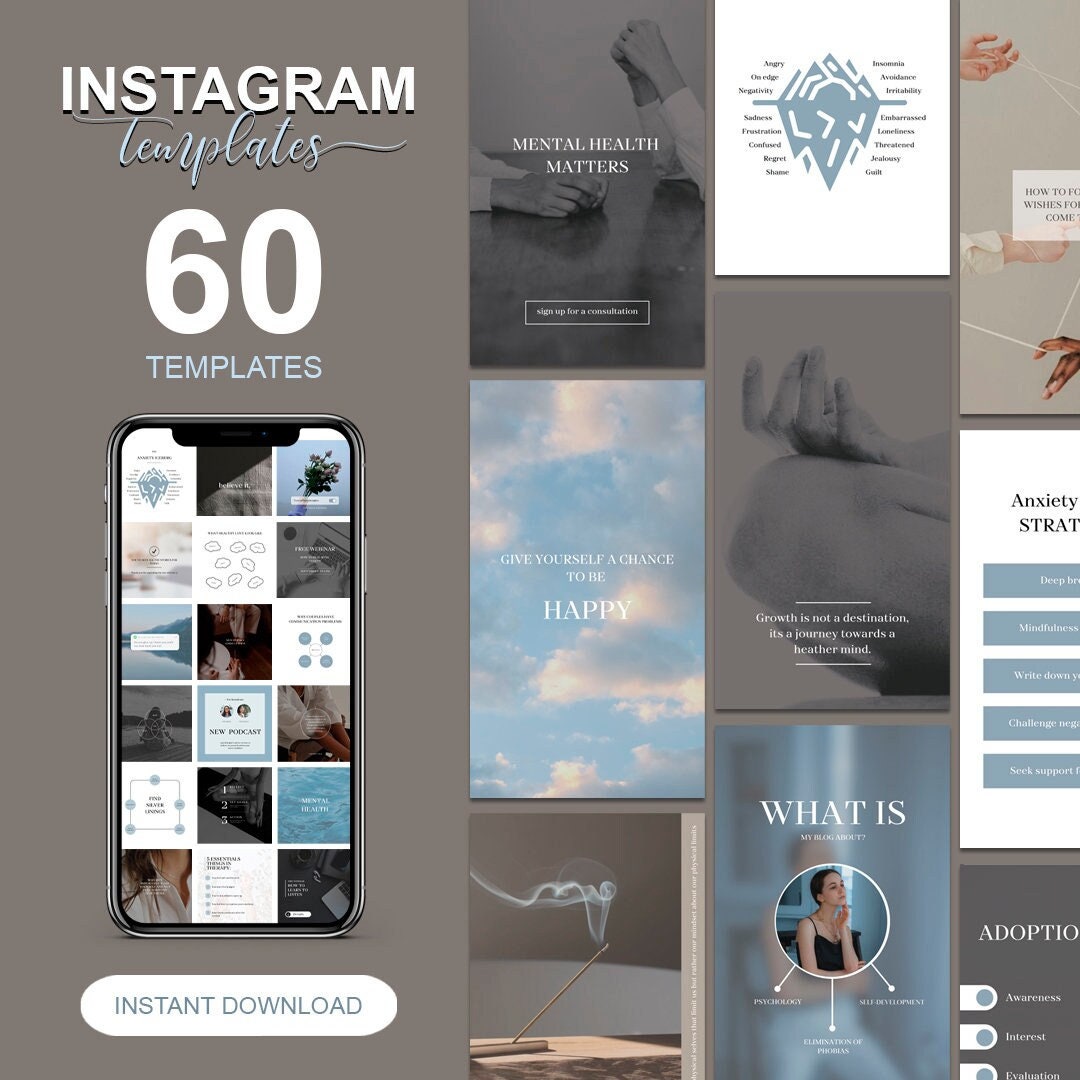 Psychologist Instagram Stories Template 60 Psychology Instagram