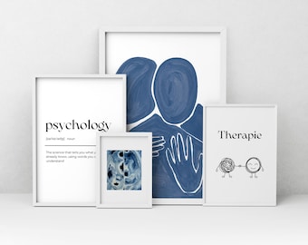Psychologist Office Posters: Set of 15 Psychology Prints (Digital Download)