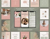 Wellness Instagram Templates: Healthy Social Media Posts (Canva)