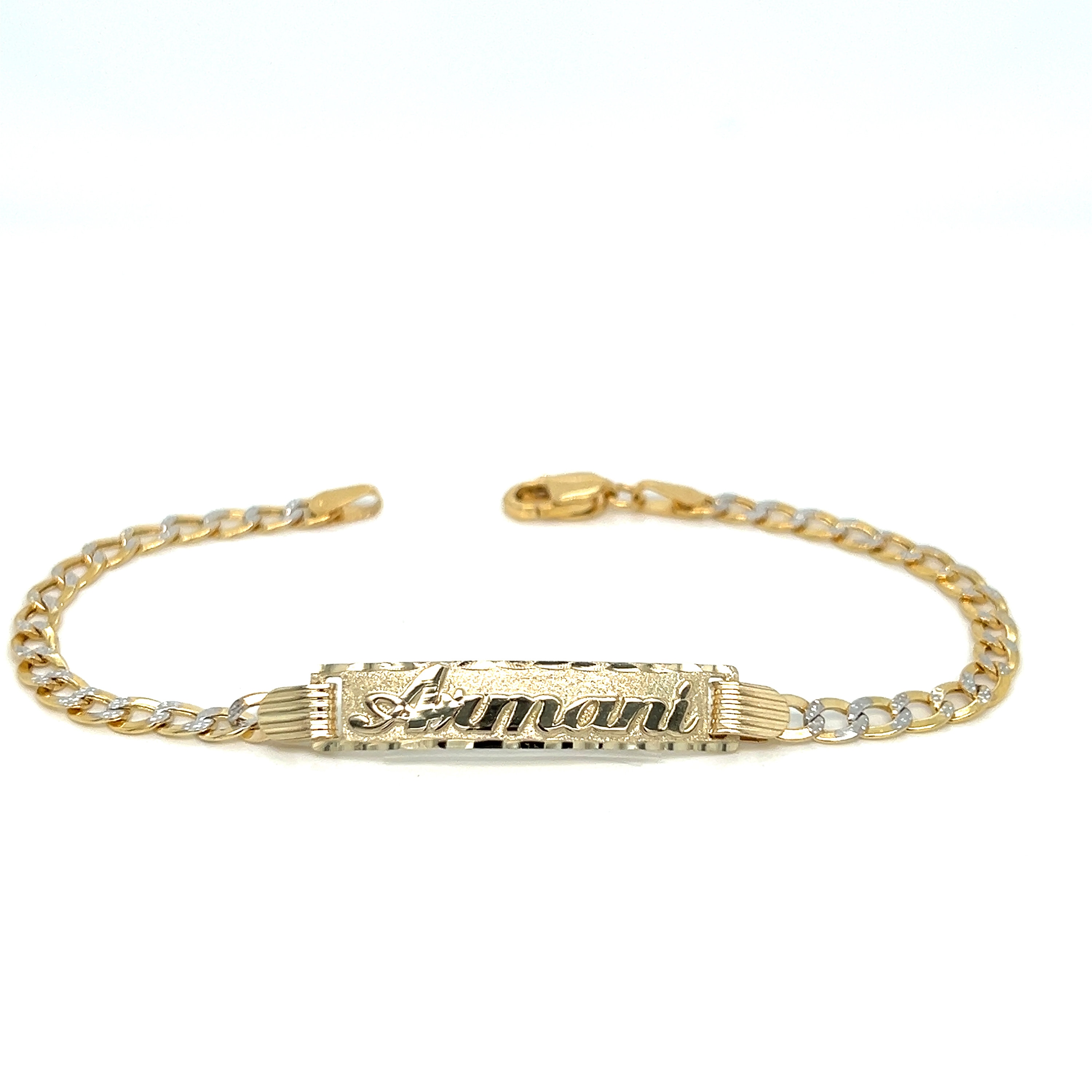 A Mexican Gold Bracelet With Name