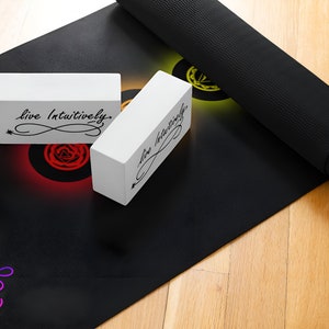 Chakra and Eclipse Customized Yoga Mat - Perfect Wellness Gift for Her and Him