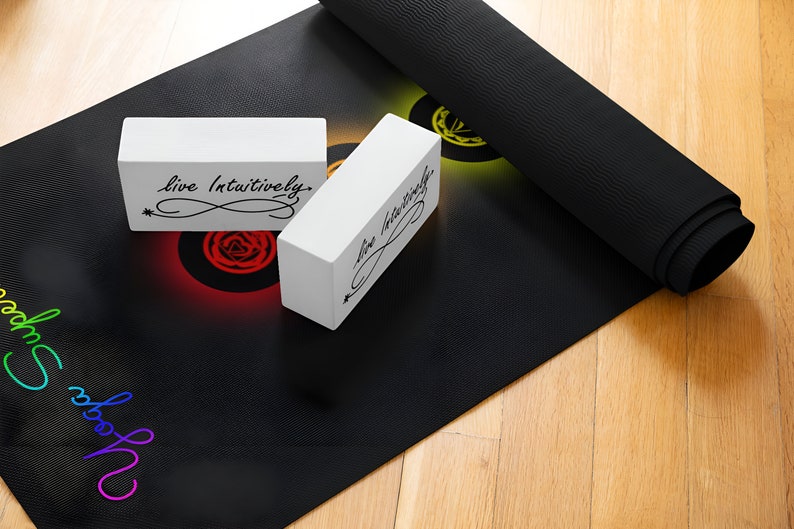 Chakra and Eclipse Customized Yoga Mat - Perfect Wellness Gift for Her and Him