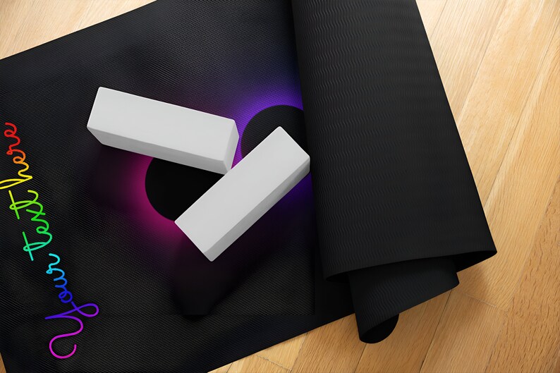 Chakra and Eclipse Customized Yoga Mat - Perfect Wellness Gift for Her and Him