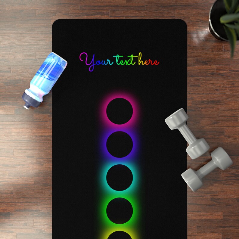 Chakra and Eclipse Customized Yoga Mat - Perfect Wellness Gift for Her and Him