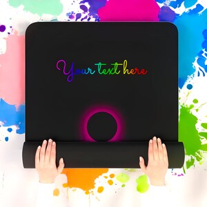 Chakra and Eclipse Customized Yoga Mat - Perfect Wellness, Gift for Her, Gift for Him, Personalized yoga mat, Personalized gift