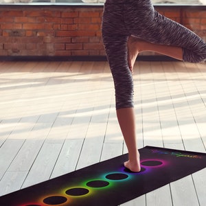 Chakra and Eclipse Customized Yoga Mat - Perfect Wellness Gift for Her and Him