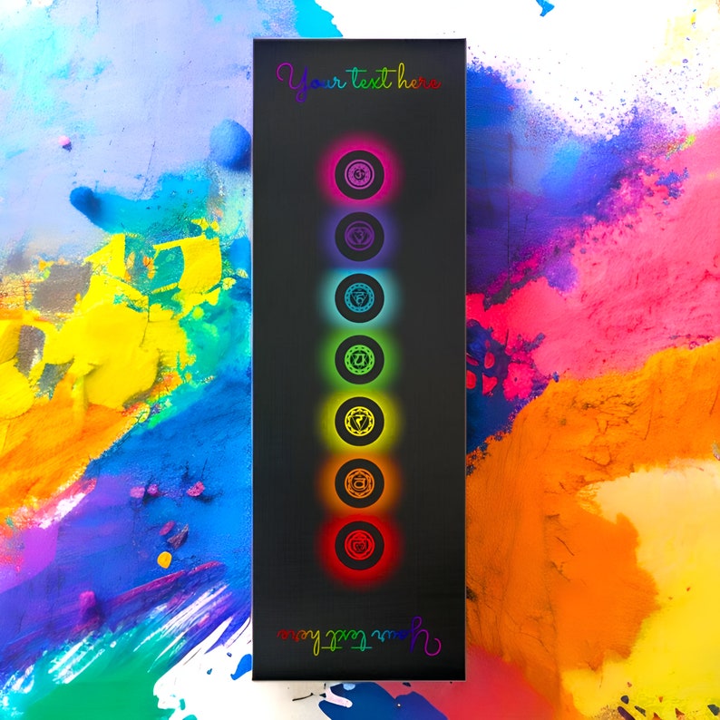 Chakra and Eclipse Customized Yoga Mat - Perfect Wellness Gift for Her and Him