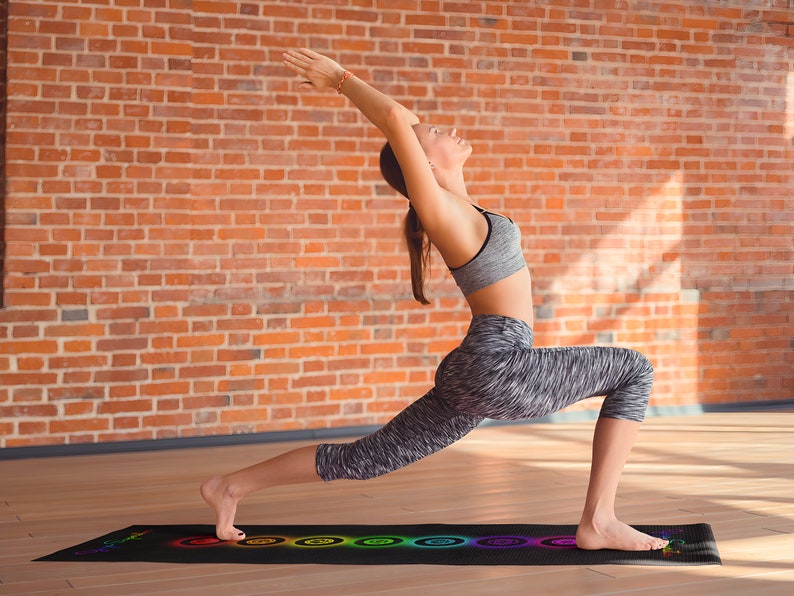 Chakra and Eclipse Customized Yoga Mat - Perfect Wellness Gift for Her and Him