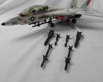 3D Printed Replacement Munitions Set of 6 Missiles for 1983 Gi Joe Sky Striker
