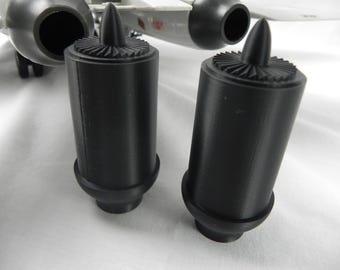 3D Printed Replacement Engines for 1983 GI Joe SKYSTRIKER Black
