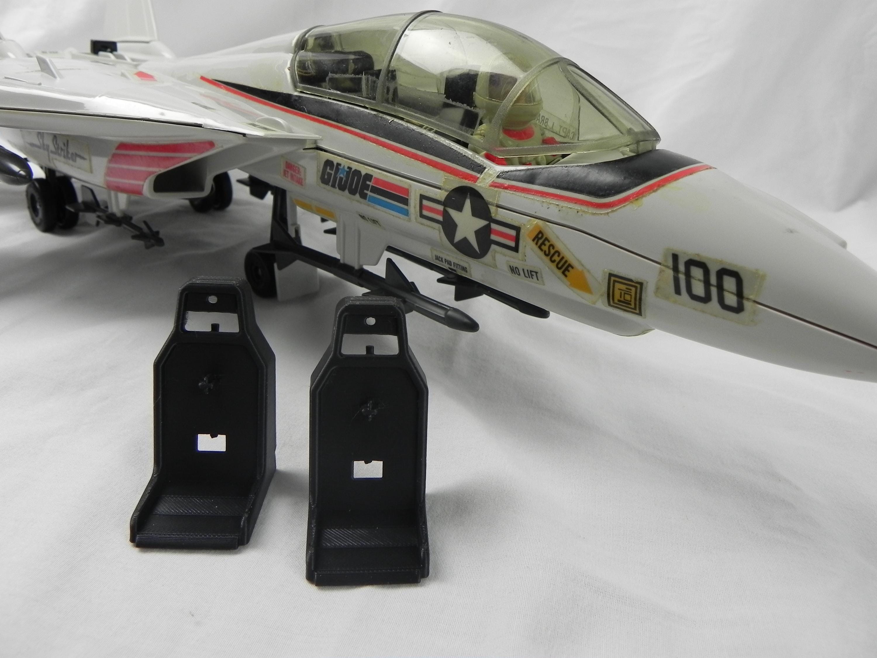 3D Printed Replacement Ejection Seats for 1983 GI Joe
