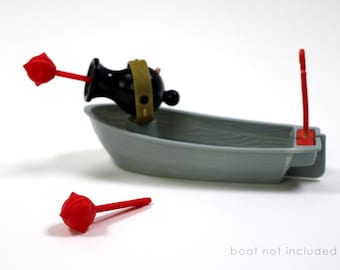 3D Printed Red Mace Projectiles for Fisher Price Great Adventures Boat (x2)