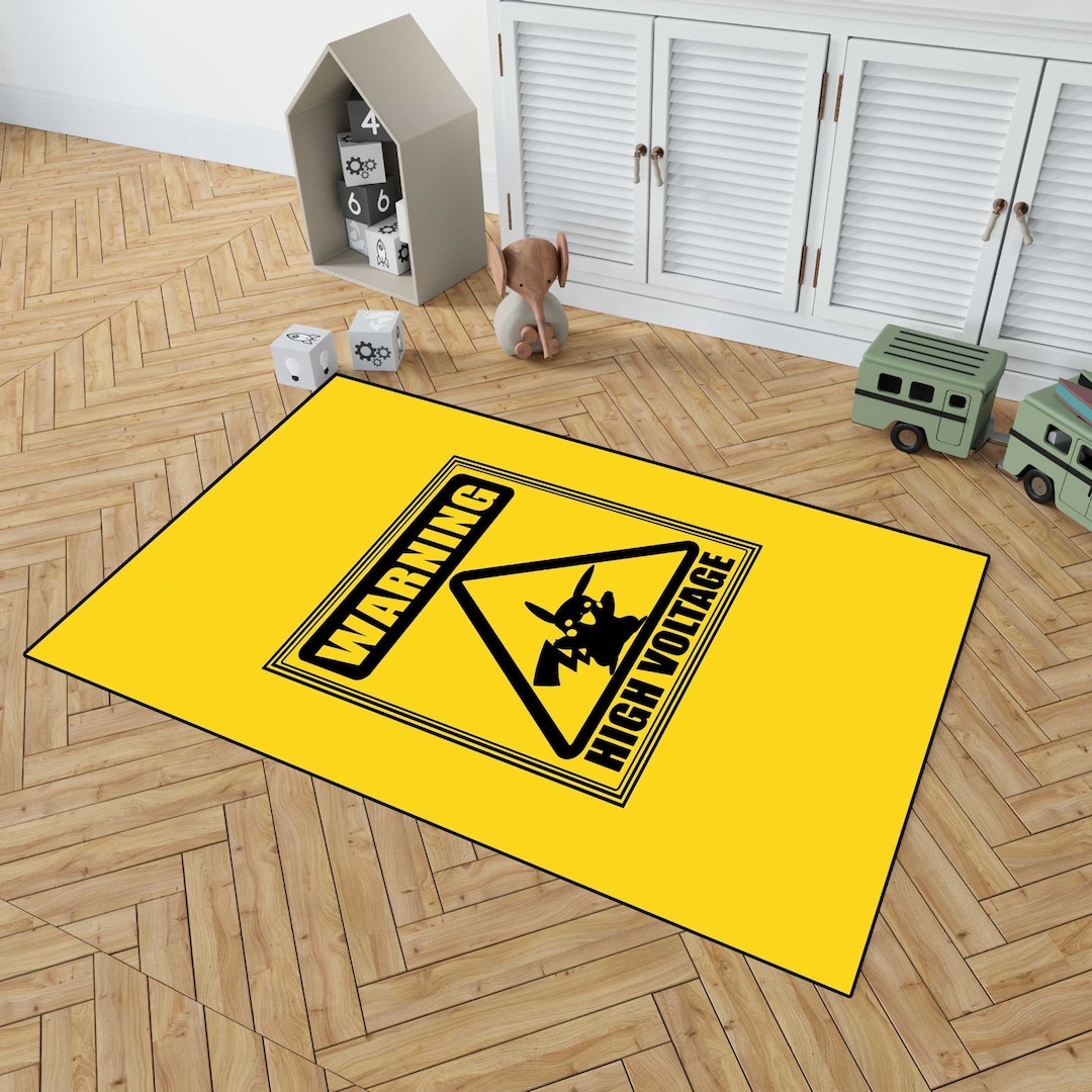 Pokemon Rug, Children Room Decor, Round Ruh, Birthday Gift, Kids Room