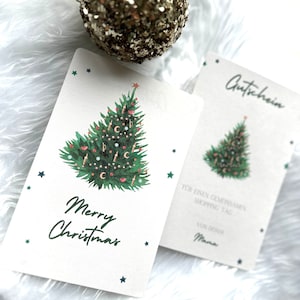 Weihnachtsgutscheine Personalisierte Gutscheine | Coupon | Geschenk Beste Freundin, Mama, Papa, Freund | Adventskalender Wunsch Gutscheine