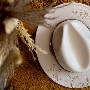 Custom wedding / engagement fedora