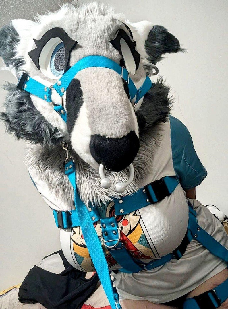Normal Fursuit Fursuit Harness Muzzle — (ajustable, for Normal Fursuit or Kemono ...