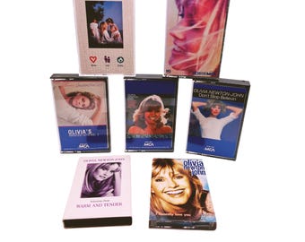 Olivia Newton John, 7-Pack, Cassette Tape Lot, Olivia Newton John Albums