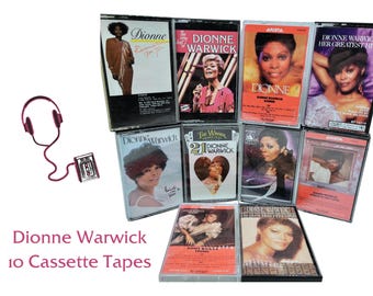 Dionne Warwick, 10-Pack, Cassette Tapes, R&B Music, Walk On By, 70s Cassette Tapes