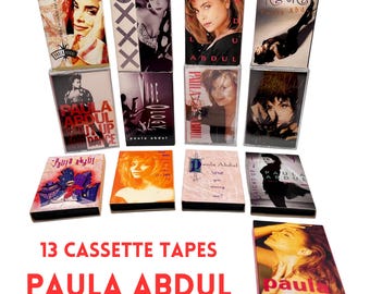 Paula Abdul, 13-Pack, Cassette Tape Lot, R&B Music, 1980s Cassette Tape