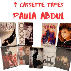 Paula Abdul, 9 Cassette Tapes, 80s Cassette Tape, Playing Cassette Tapes