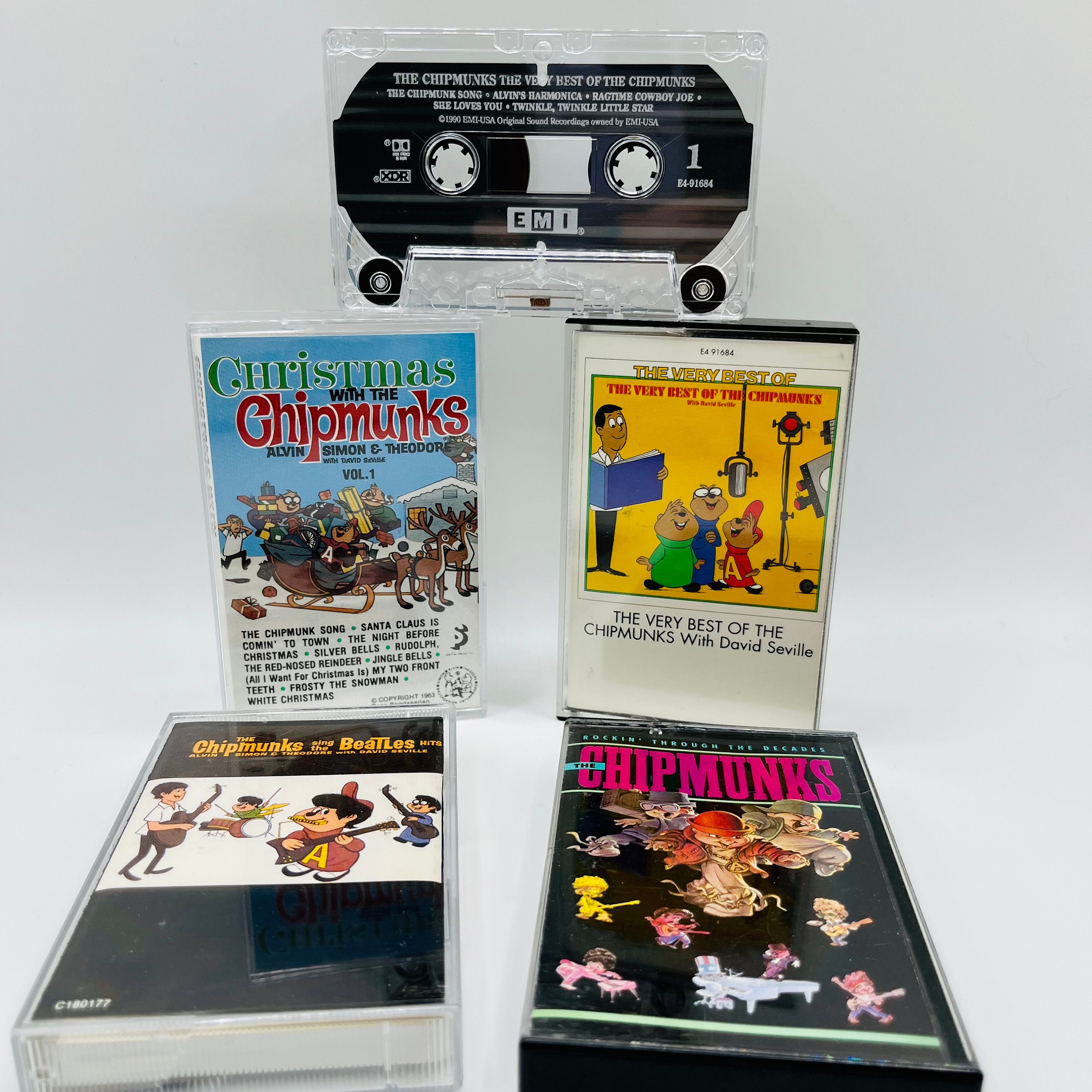 The Chipmunks 4pack Cassette Tape Lot 1980s Nostalgia Etsy
