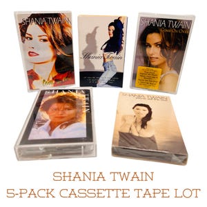 Shania Twain Cassette Tapes, 5-pack, Playing Cassette Tapes, 90s