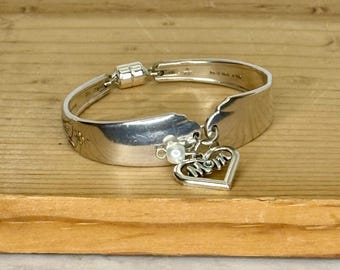 Bracelet maman cuillère : argenterie vintage, bijoux artisanaux