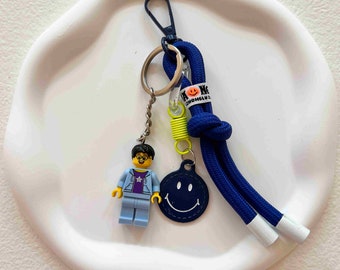 Lego Minifigure keychain, Create your own personalised Lego minifigure, the best fathers day gift, gift for him & her, gift for dad