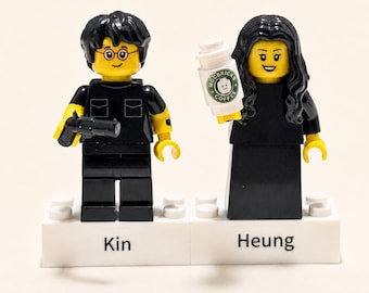 Custom Minifigure, Personalized Person or Pet with Accessories