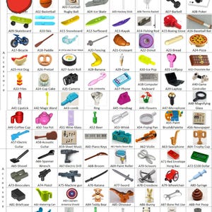 Lot of 100 Available - LEGO Minifigure Accessories: Choose from Weapons, Tools, and Fun Holdable Items