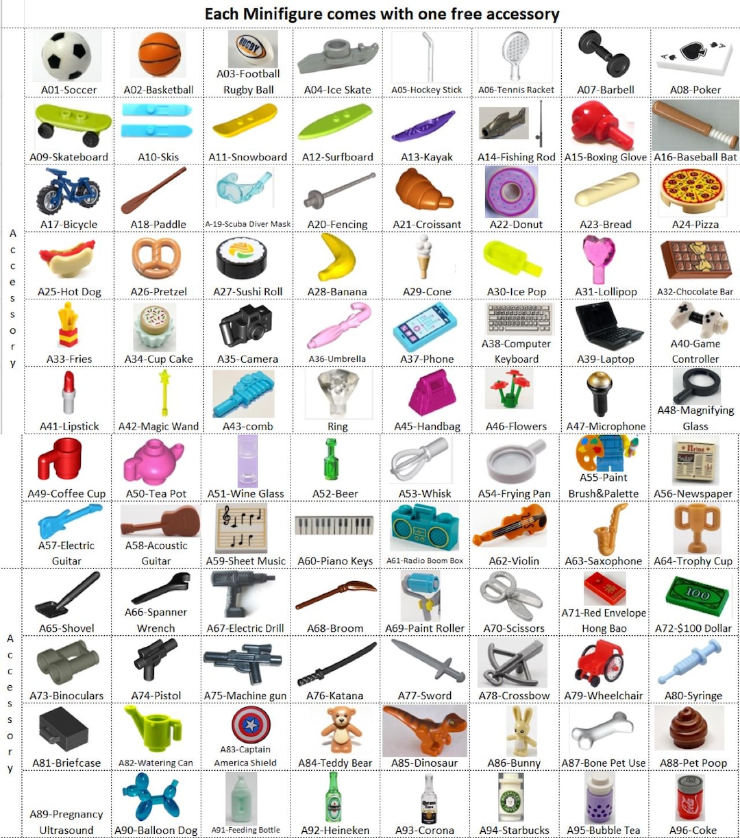 Table Football Lego Skin Color Heads LEGO® Sports Soccer Soccer