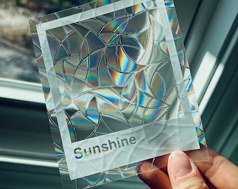 Rainbow Prism Window Cling: Sunshine Polaroid Sun Catcher