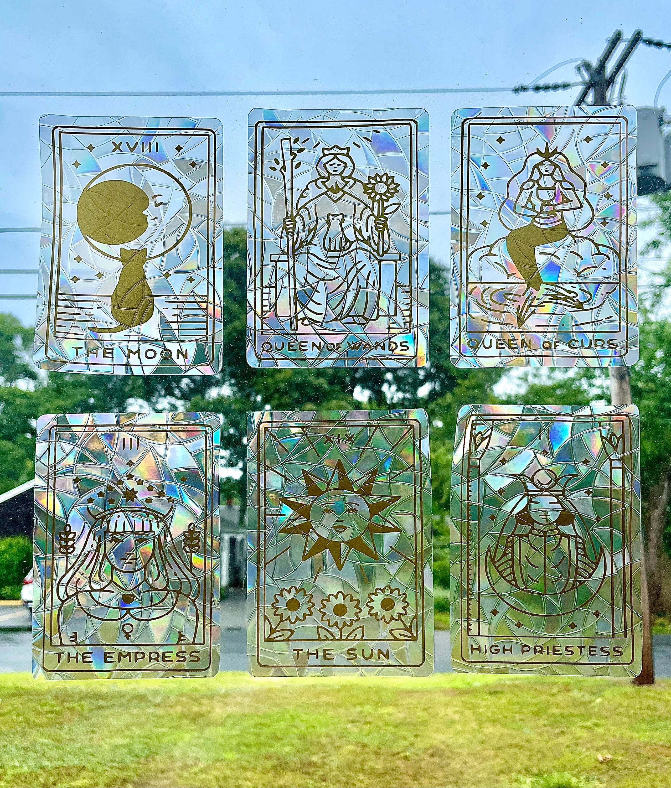 Tarot Card Suncatcher: Rainbow Prism Window Cling