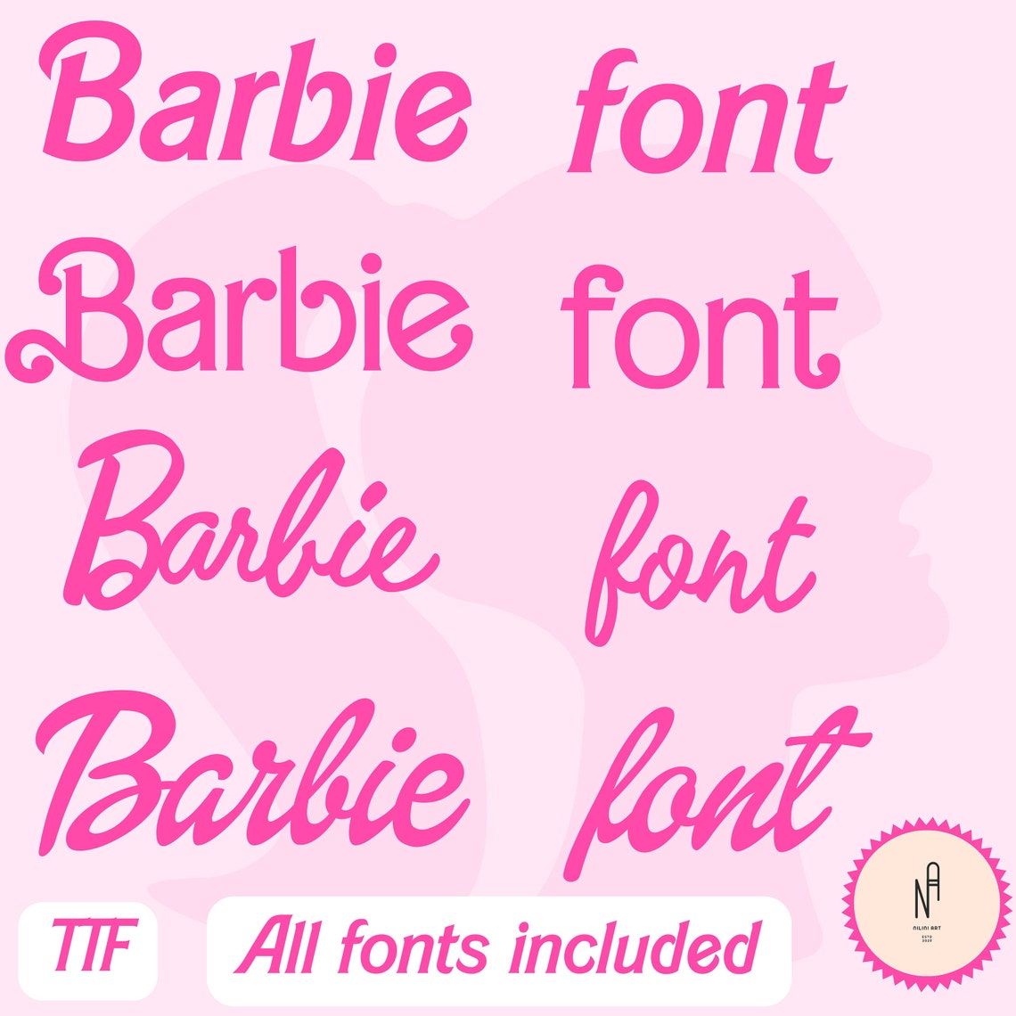 download barbie font for photoshop