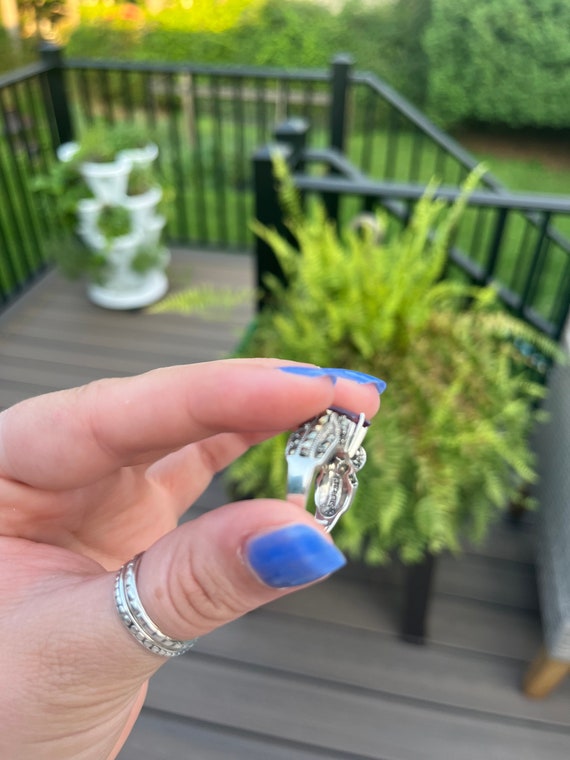 Silver amethyst ring - image 4