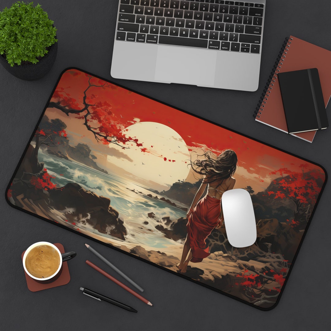 Sunset Desk Mat Ocean Desk Mat Desk Mat Aesthetic Cute Desk Etsy
