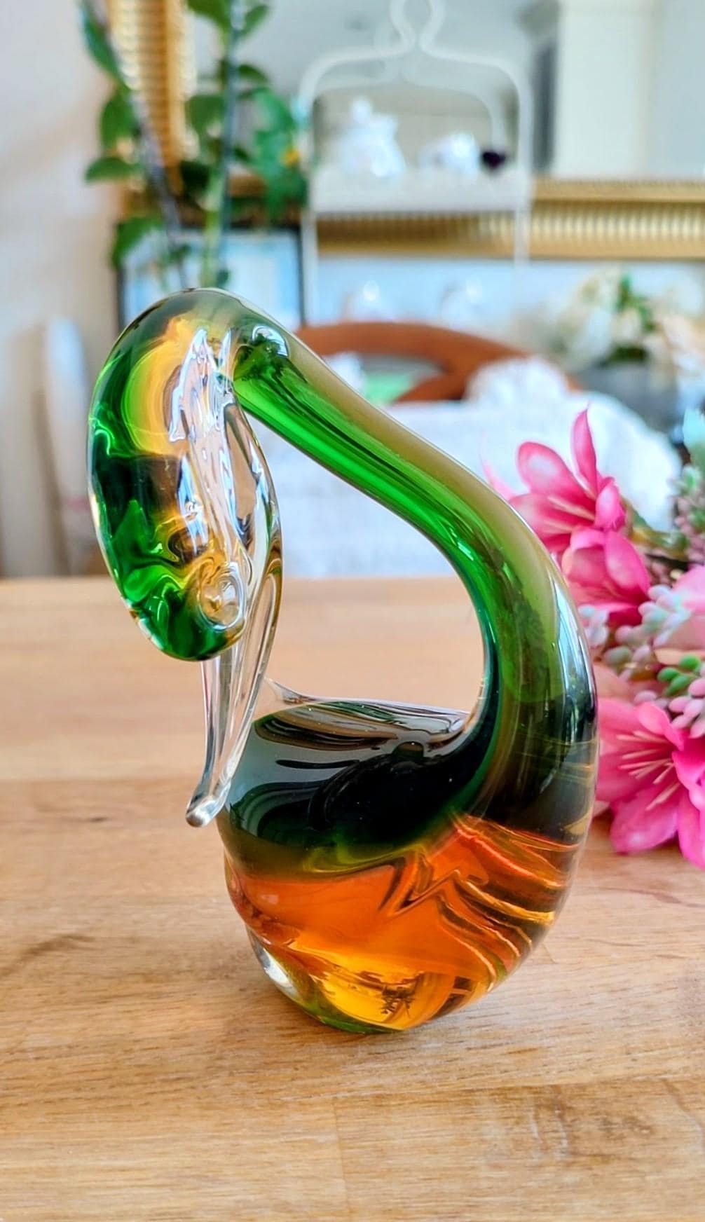 MURANO formia ムラーノ ガラス 置物　巨大　スワン　気泡　アート MURANO formia ムラーノ ガラス 置物 巨大 スワン 気泡 アート Yahoo