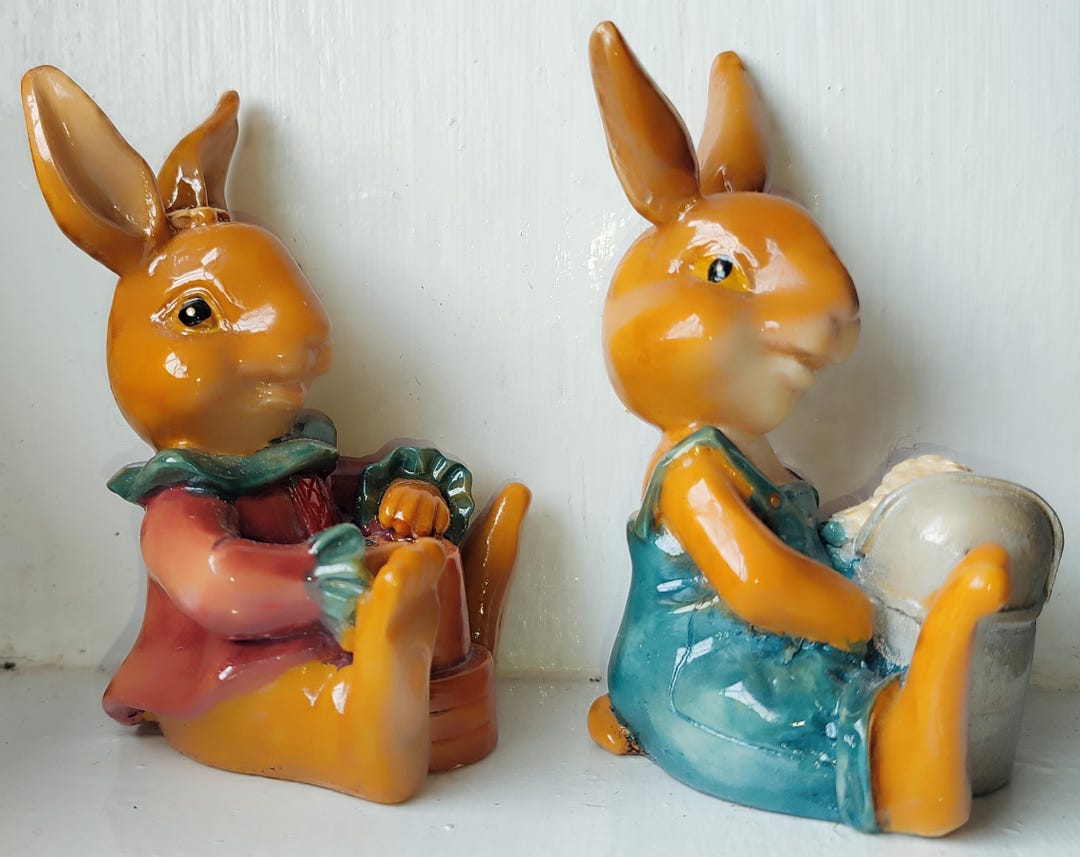 Vintage Collectible Rabbits From Regency Fine Arts 