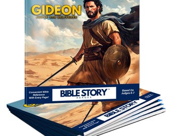 Gideon for kids Storybook, Square Paperback, Children's Book, Kids Bible Stories