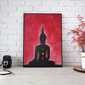 Digital print; Goddess; Chakra; Decoration; Hand paiting; Canva