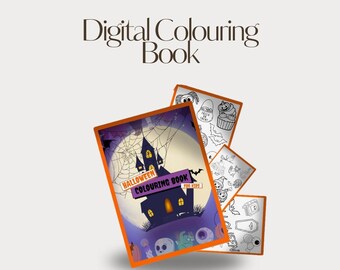 Digital Halloween Colouring Book for Kids