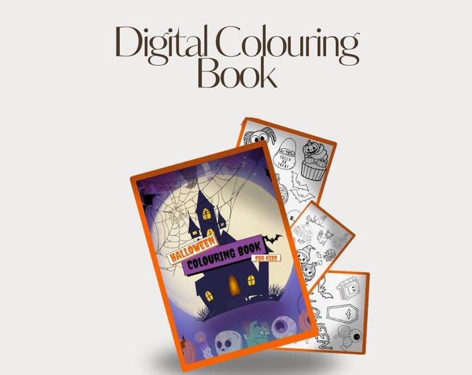 Digital Halloween Colouring Book for Kids