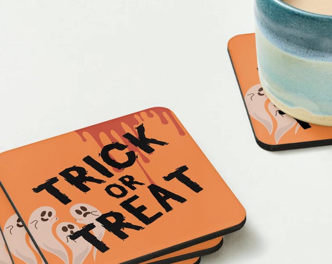 Trick Or Treat Halloween Coaster