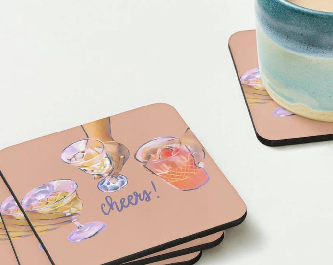 Cheers! Cute Aesthetic Coaster